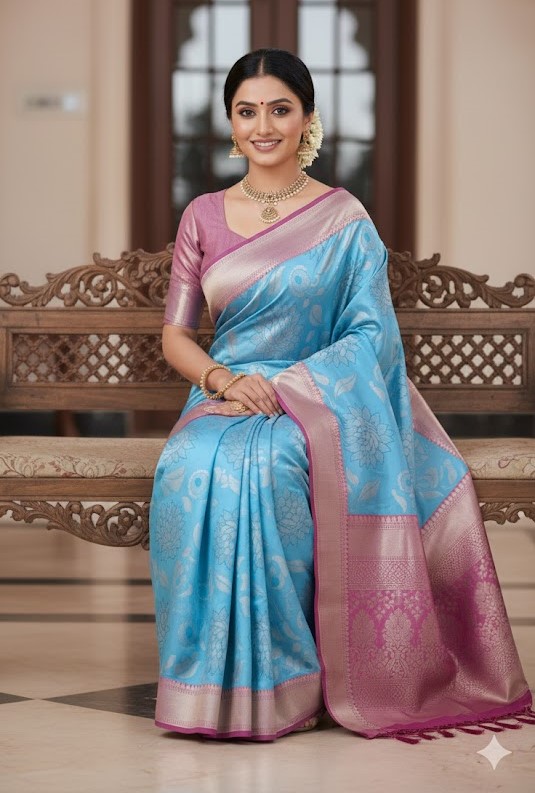 Jacquard Silk Saree